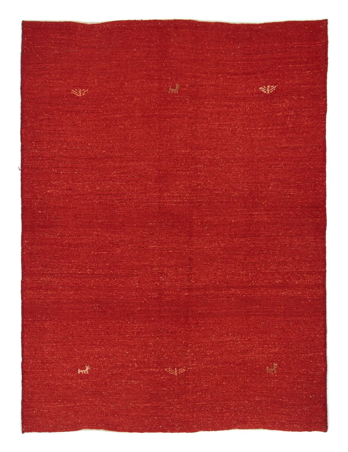 Alfombra Gabbeh - Persa - 195 x 147 cm - rojo