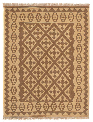 Alfombra Kelim - Oriental - 212 x 163 cm - marrón claro