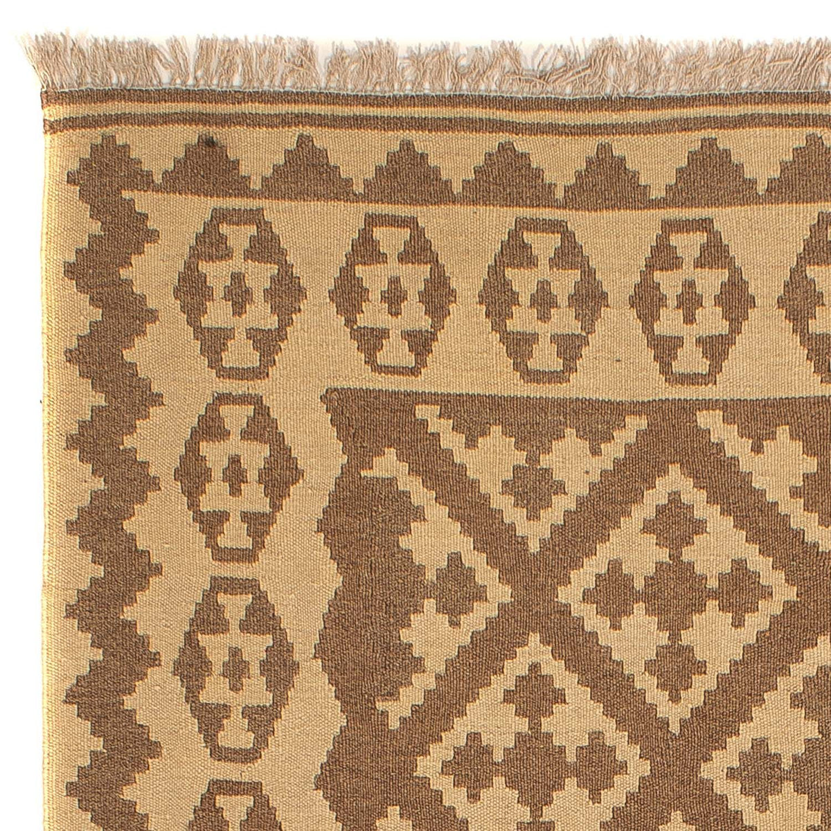Alfombra Kelim - Oriental - 212 x 163 cm - marrón claro