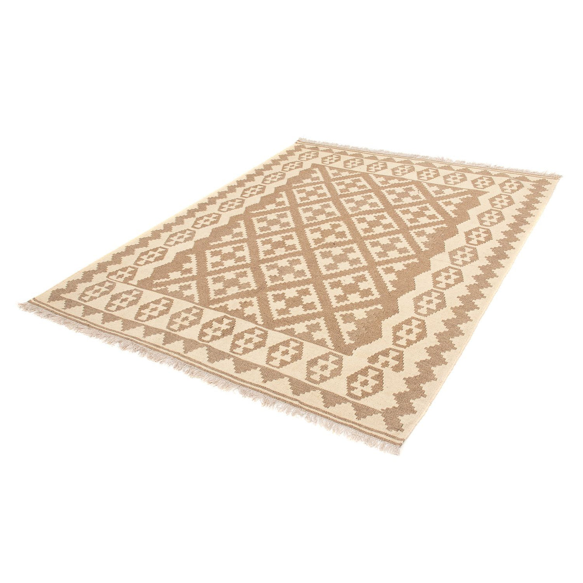 Alfombra Kelim - Oriental - 212 x 163 cm - marrón claro