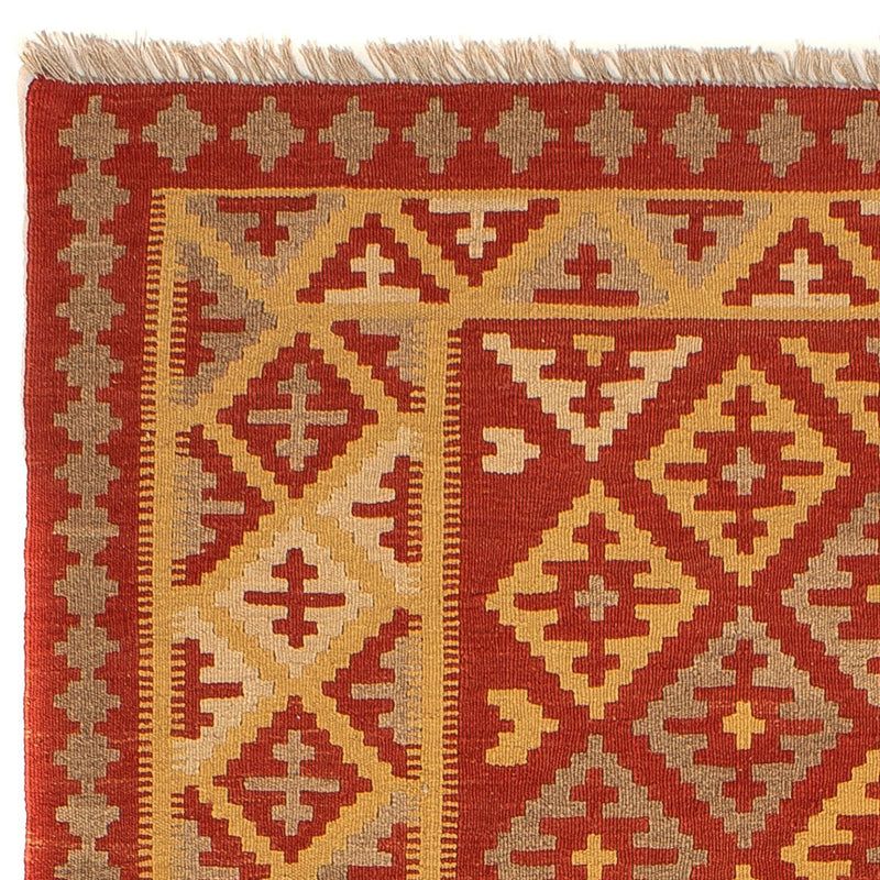 Alfombra Kelim - Oriental - 205 x 150 cm - rojo oscuro