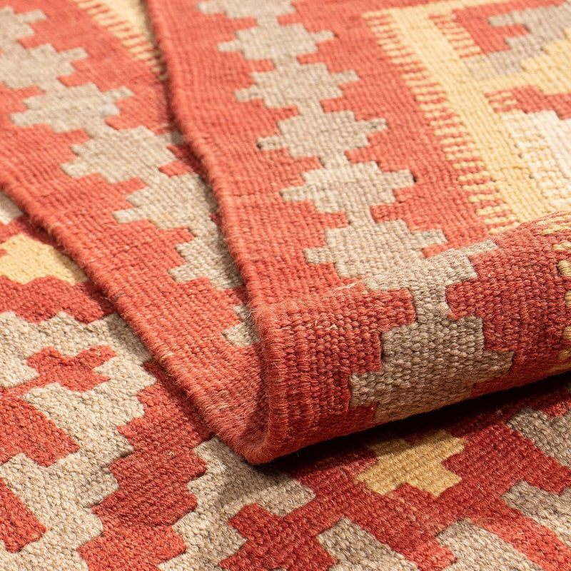 Alfombra Kelim - Oriental - 205 x 150 cm - rojo oscuro