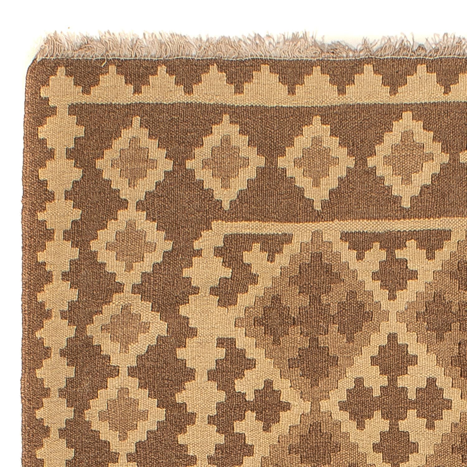 Alfombra Kelim - Oriental - 190 x 145 cm - marrón claro