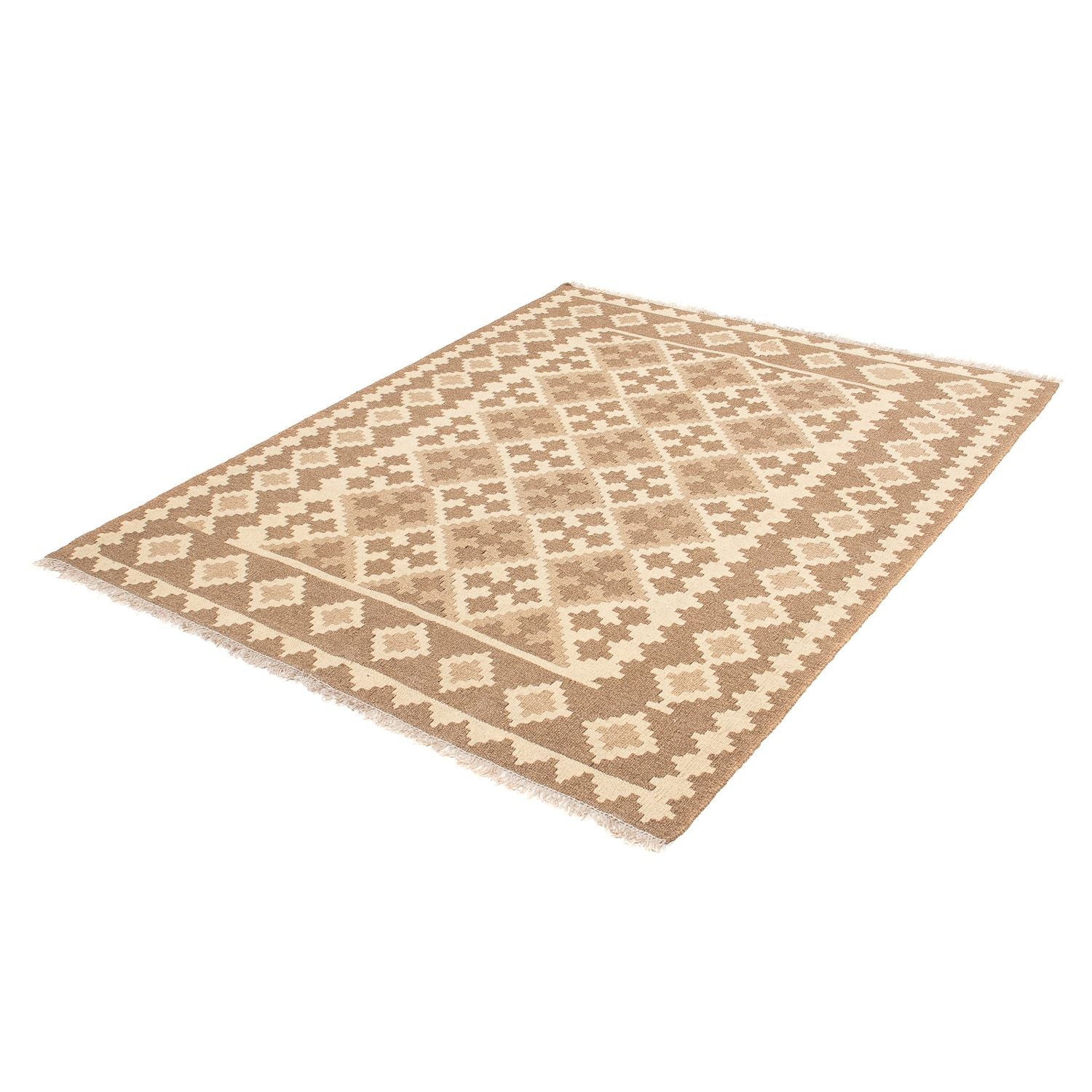 Alfombra Kelim - Oriental - 190 x 145 cm - marrón claro