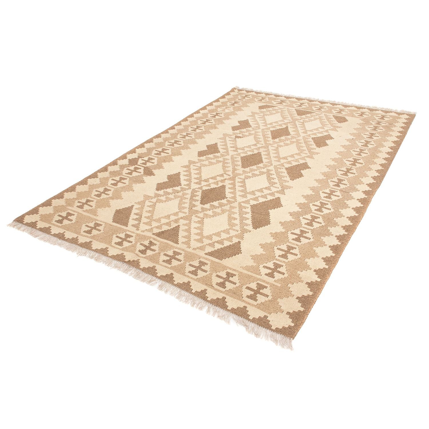 Alfombra Kelim - Oriental - 217 x 150 cm - marrón claro