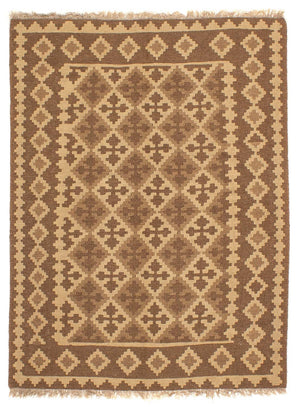 Alfombra Kelim - Oriental - 188 x 148 cm - marrón claro