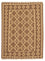 Alfombra Kelim - Oriental - 188 x 148 cm - marrón claro