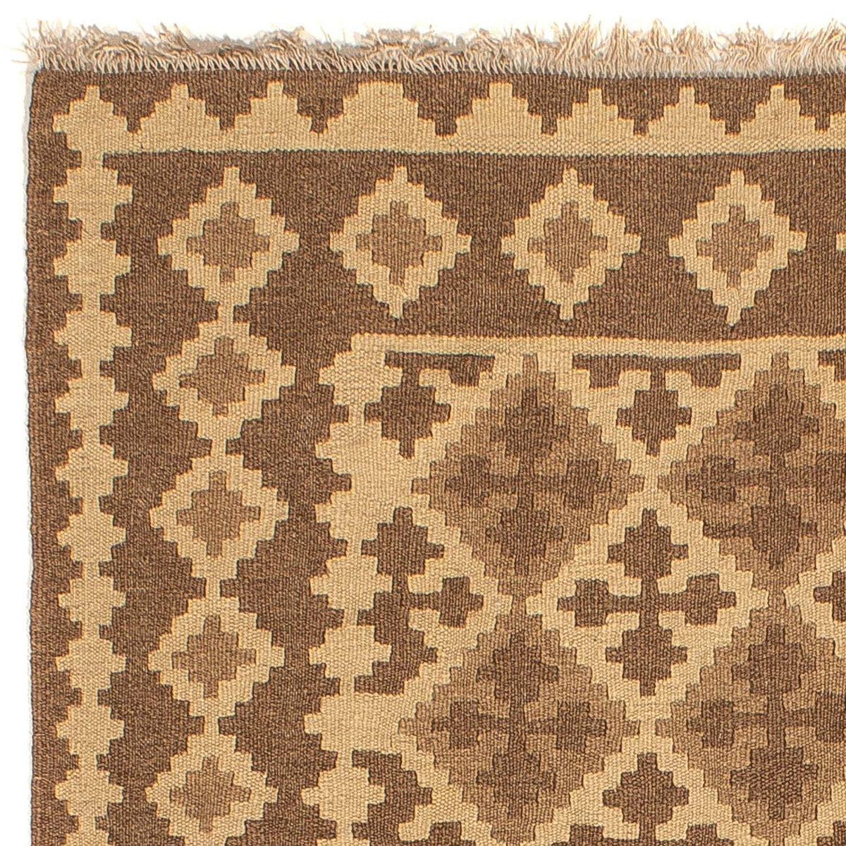 Alfombra Kelim - Oriental - 188 x 148 cm - marrón claro