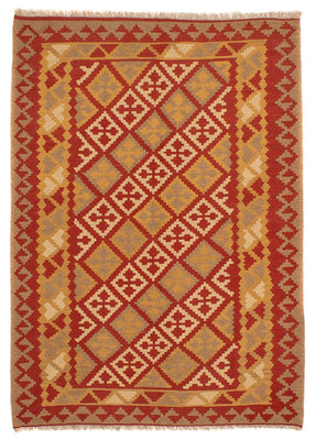 Alfombra Kelim - Oriental - 215 x 152 cm - rojo