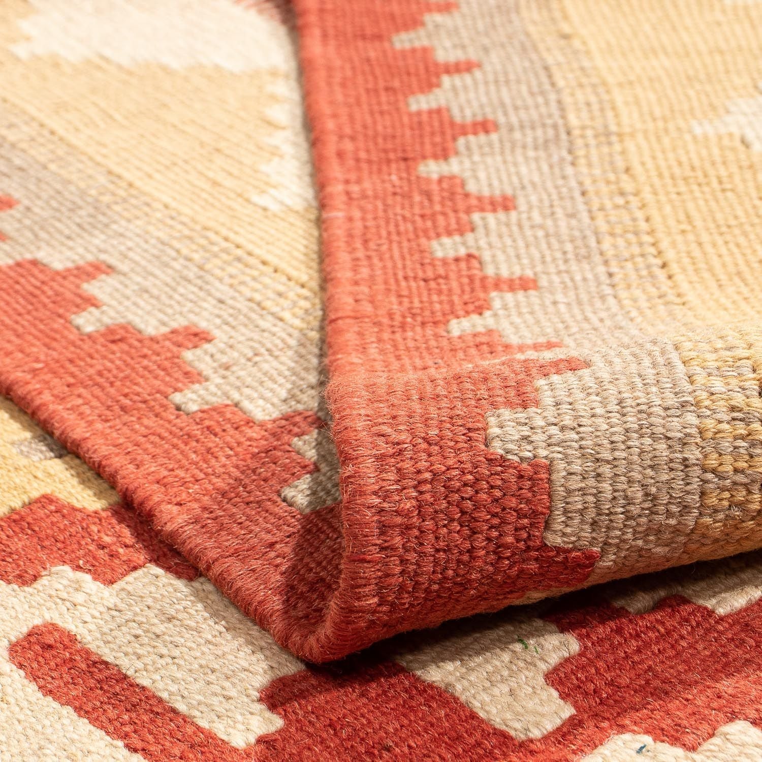 Alfombra Kelim - Oriental - 198 x 150 cm - rojo