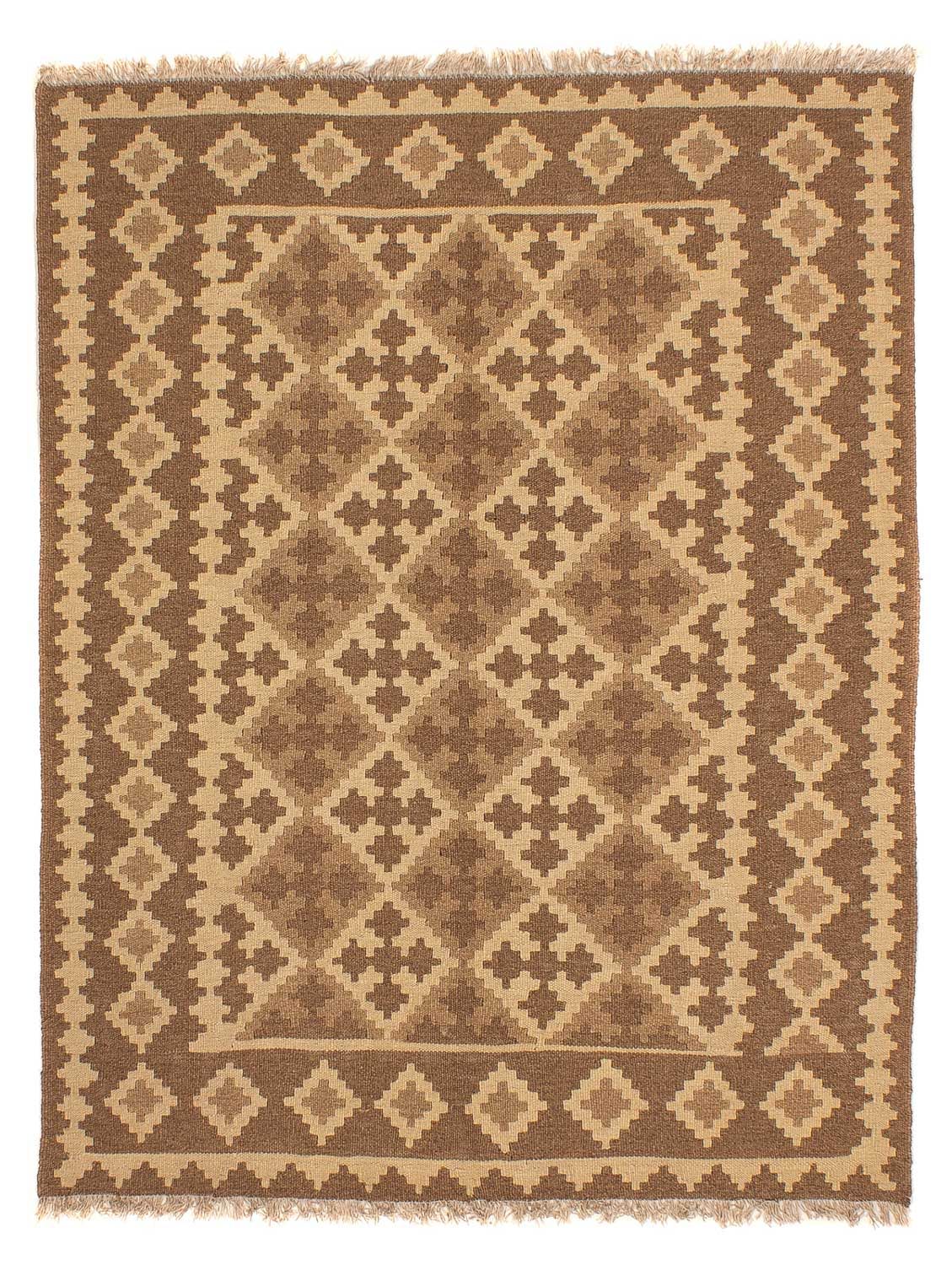 Alfombra Kelim - Oriental - 192 x 145 cm - marrón claro