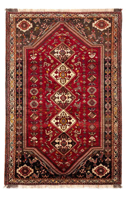 Alfombra persa - Nómada - 270 x 175 cm - rojo oscuro