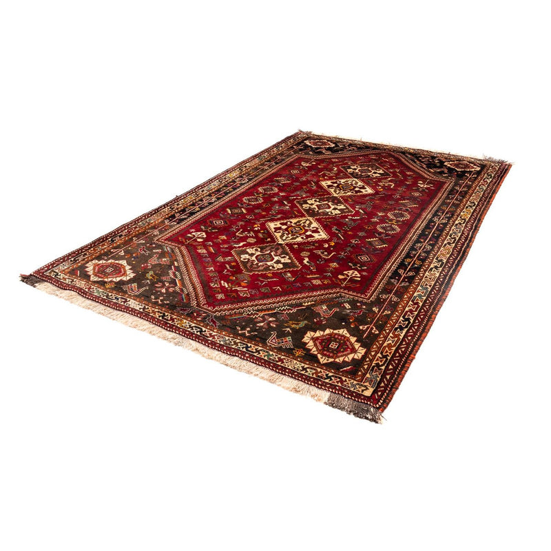 Alfombra persa - Nómada - 270 x 175 cm - rojo oscuro