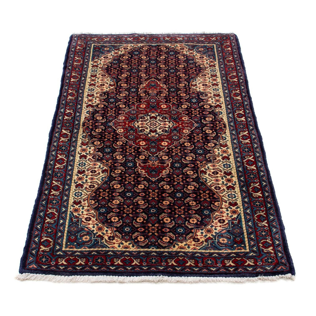 Alfombra persa - Nómada - 135 x 67 cm - azul oscuro
