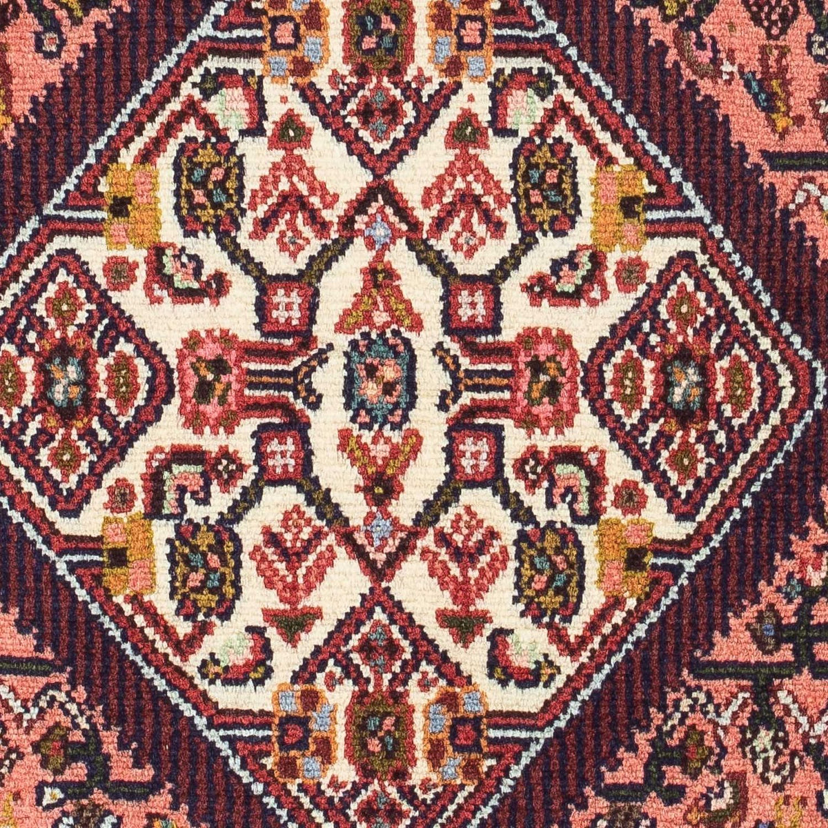 Alfombra persa - Nómada - 130 x 80 cm - rojo claro