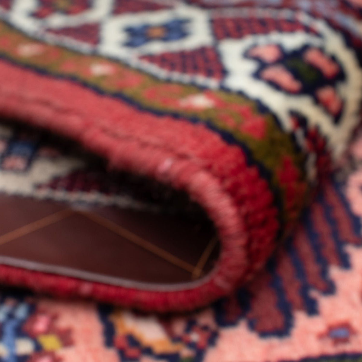 Alfombra persa - Nómada - 130 x 80 cm - rojo claro