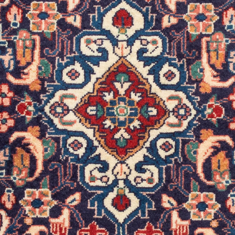 Alfombra persa - Nómada - 131 x 80 cm - azul oscuro