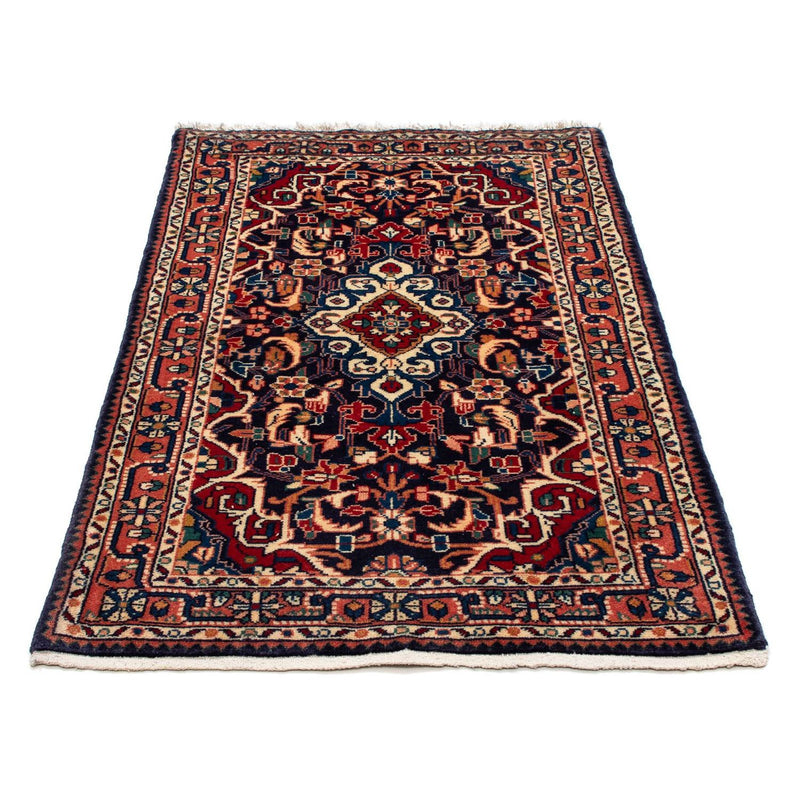 Alfombra persa - Nómada - 131 x 80 cm - azul oscuro