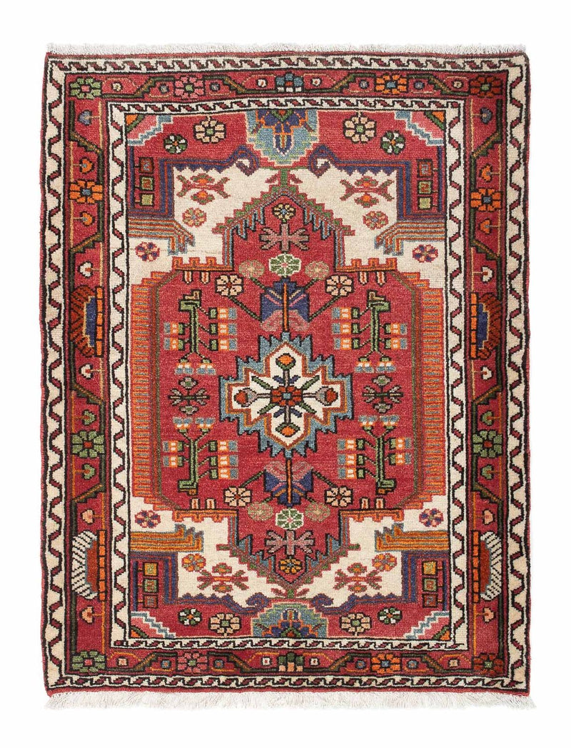 Alfombra persa - Nómada - 117 x 88 cm - rojo