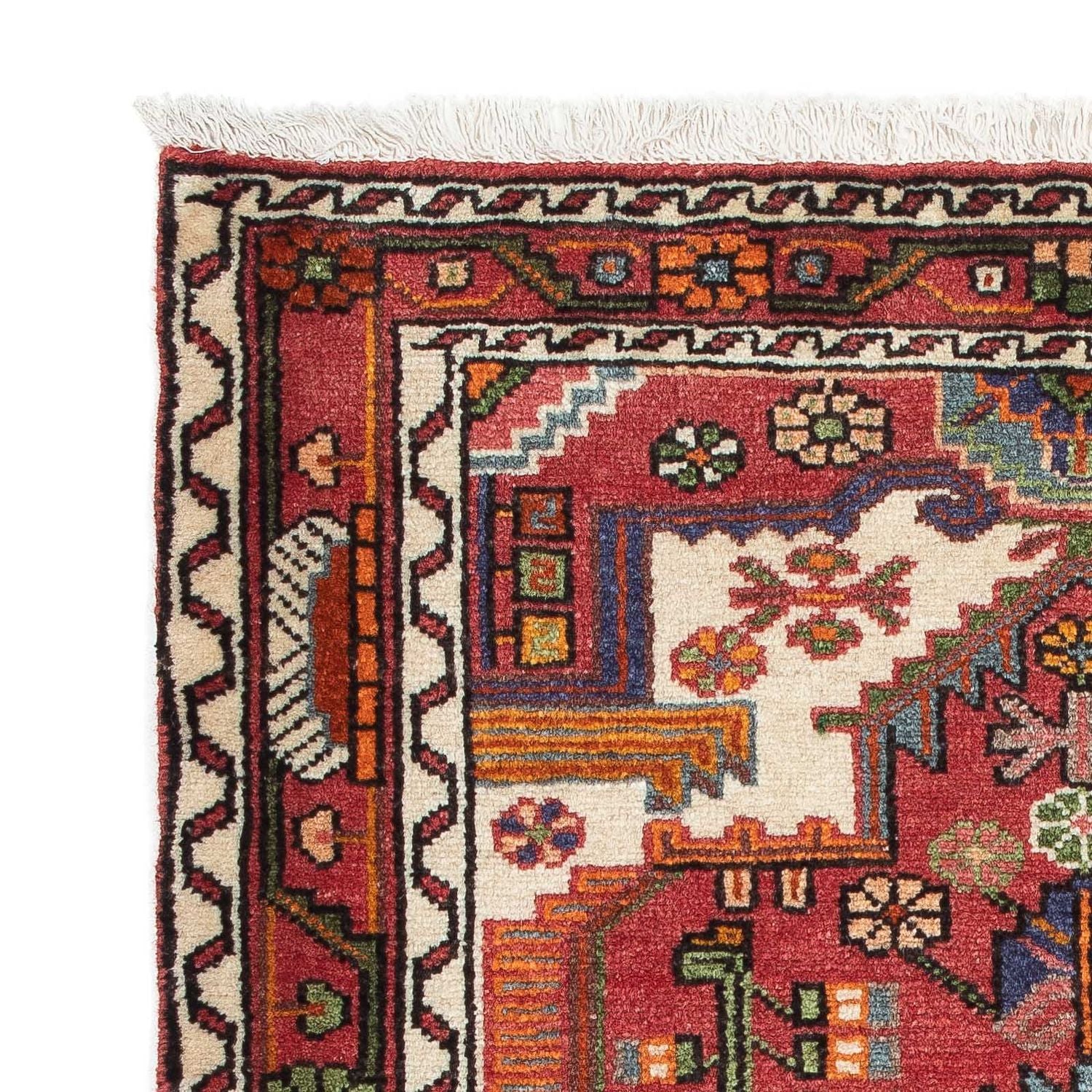 Alfombra persa - Nómada - 117 x 88 cm - rojo