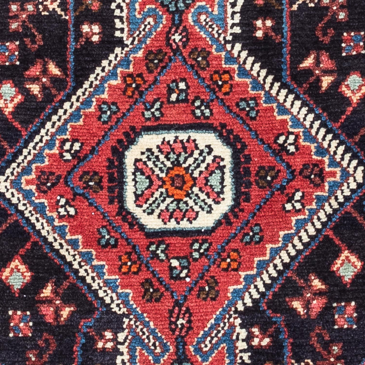 Alfombra persa - Nómada - 121 x 82 cm - azul oscuro