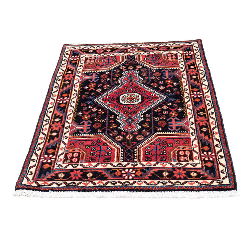 Alfombra persa - Nómada - 121 x 82 cm - azul oscuro