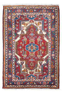 Alfombra persa - Nómada - 130 x 87 cm - rojo