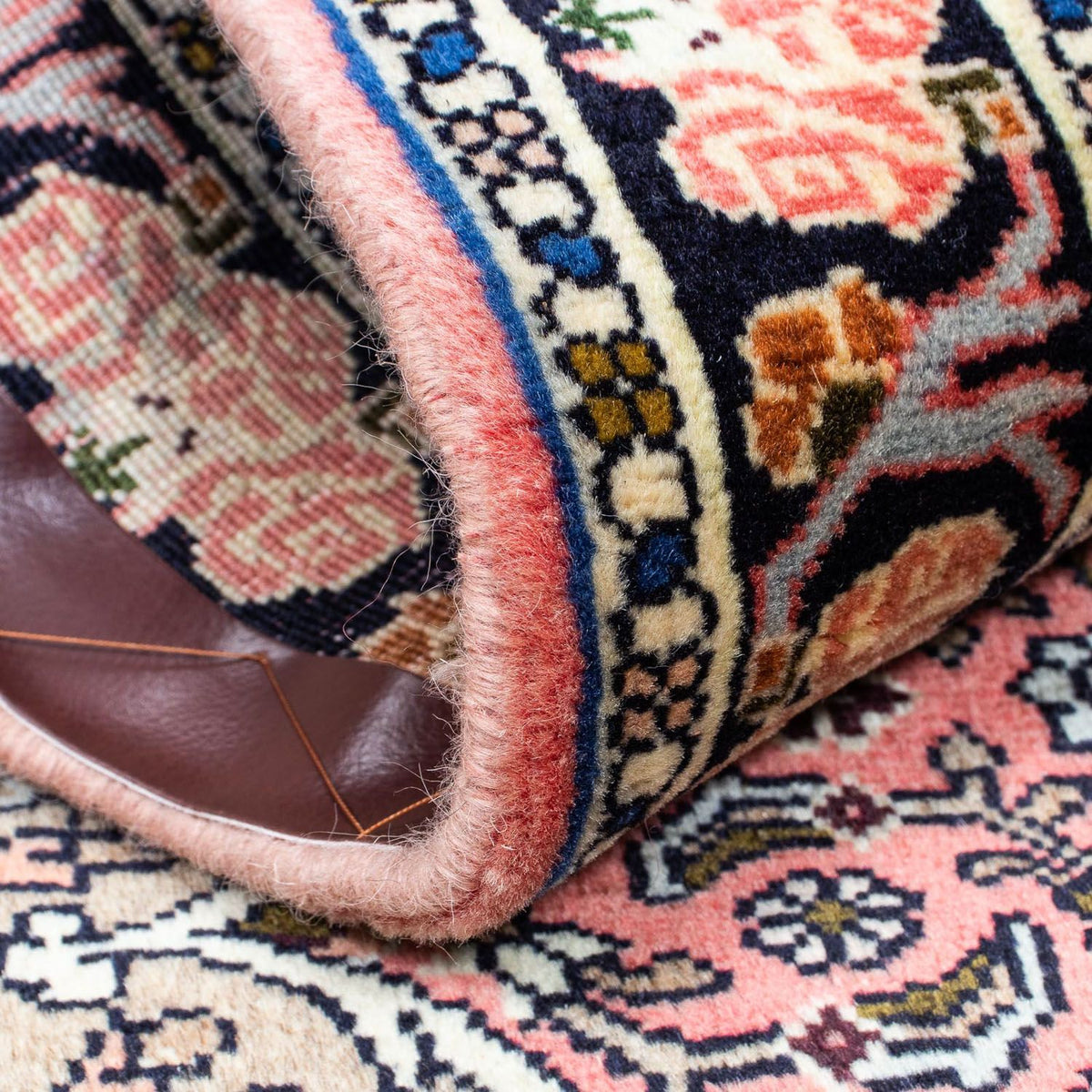 Alfombra persa - Nómada - 123 x 75 cm - rojo claro