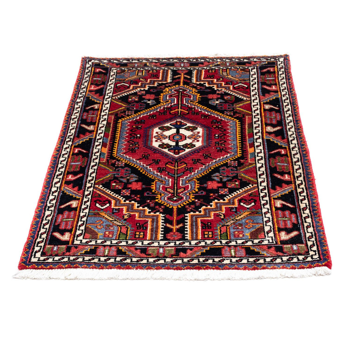Alfombra persa - Nómada - 117 x 77 cm - rojo claro