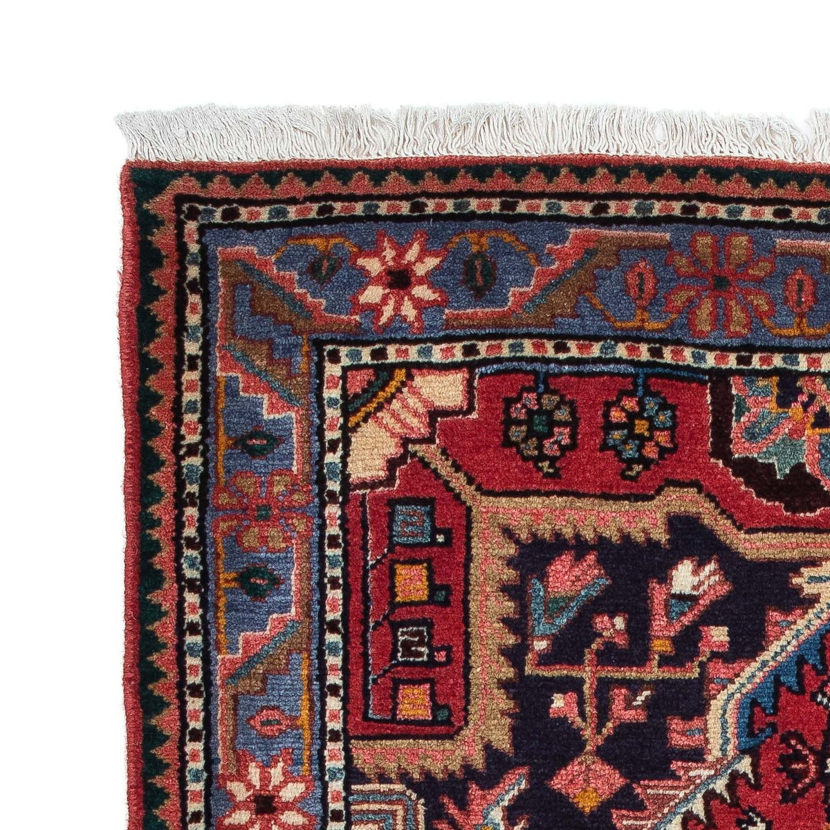 Alfombra persa - Nómada - 136 x 89 cm - azul oscuro