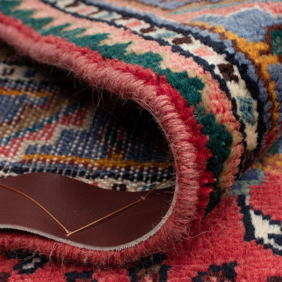 Alfombra persa - Nómada - 136 x 89 cm - azul oscuro