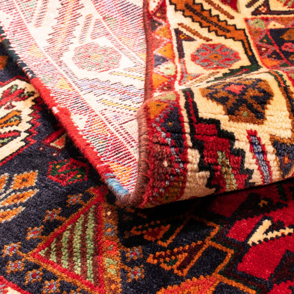 Alfombra persa - Nómada - 162 x 130 cm - rojo oscuro