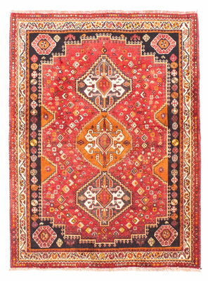 Alfombra persa - Nómada - 158 x 118 cm - rojo oscuro