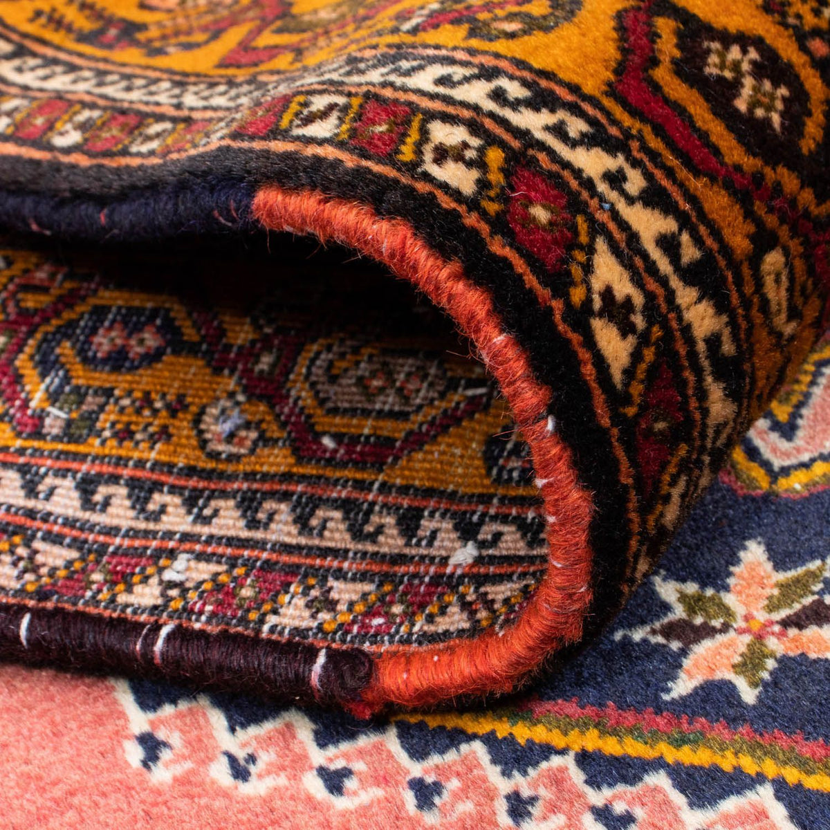 Alfombra de pasillo Alfombra persa - Nómada - 403 x 100 cm - rojo claro