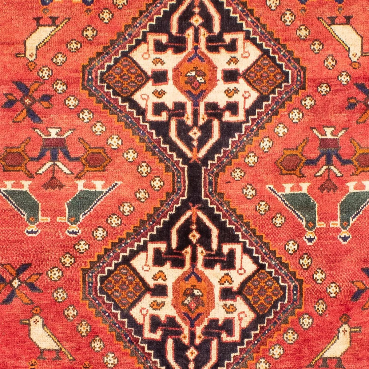 Alfombra persa - Nómada - 290 x 195 cm - rojo claro