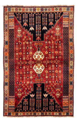Alfombra persa - Nómada - 270 x 175 cm - rojo oscuro