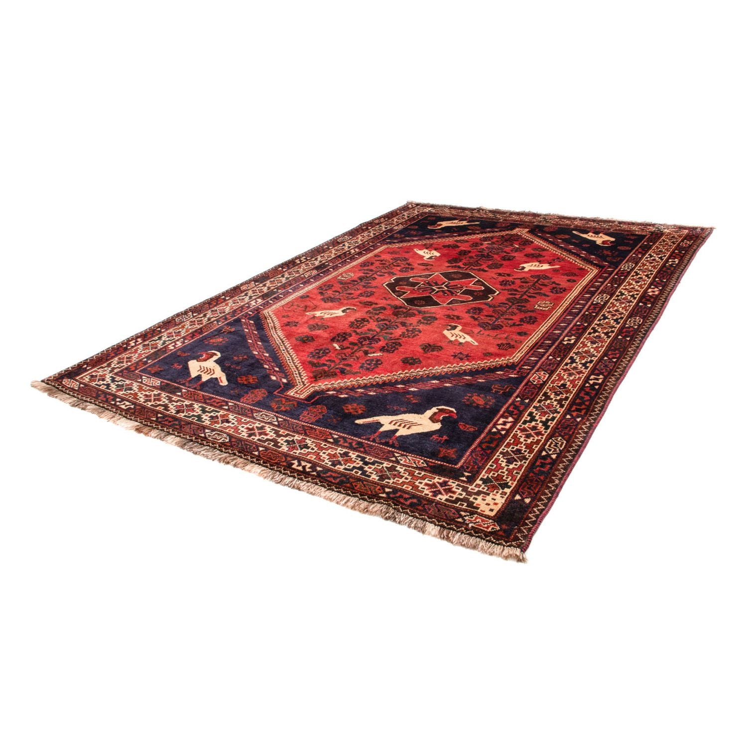Alfombra persa - Nómada - 312 x 215 cm - rojo claro
