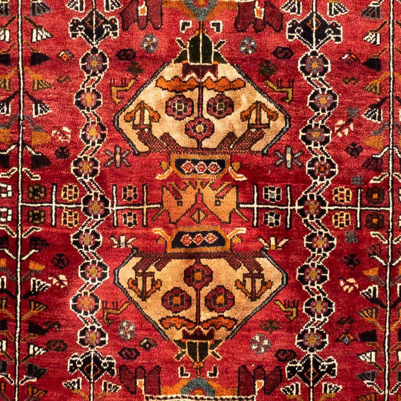 Alfombra persa - Nómada - 255 x 175 cm - rojo oscuro