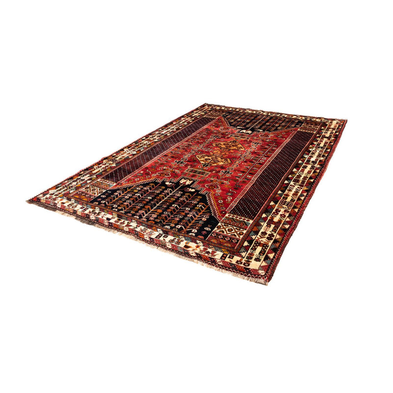 Alfombra persa - Nómada - 255 x 175 cm - rojo oscuro