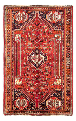 Alfombra persa - Nómada - 250 x 155 cm - rojo oscuro