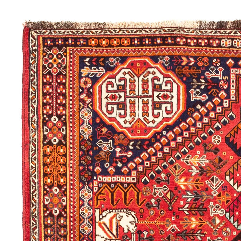 Alfombra persa - Nómada - 250 x 155 cm - rojo oscuro