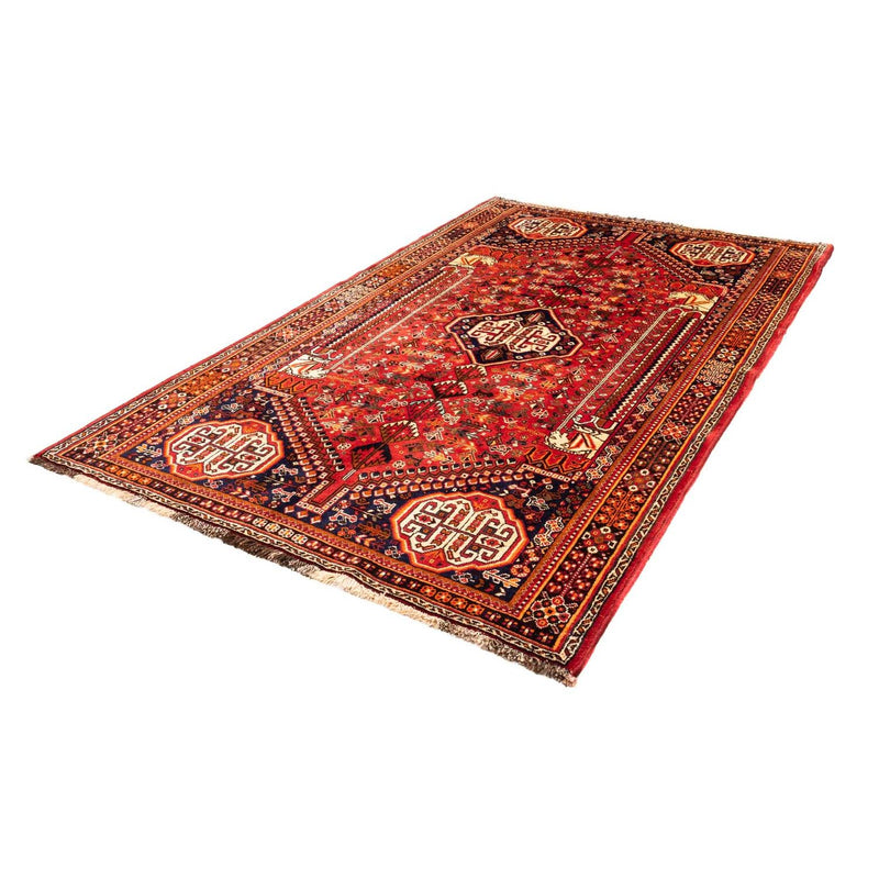 Alfombra persa - Nómada - 250 x 155 cm - rojo oscuro