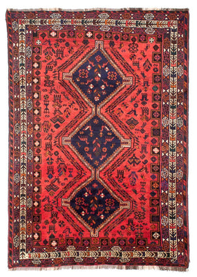Alfombra persa - Nómada - 296 x 210 cm - rojo claro