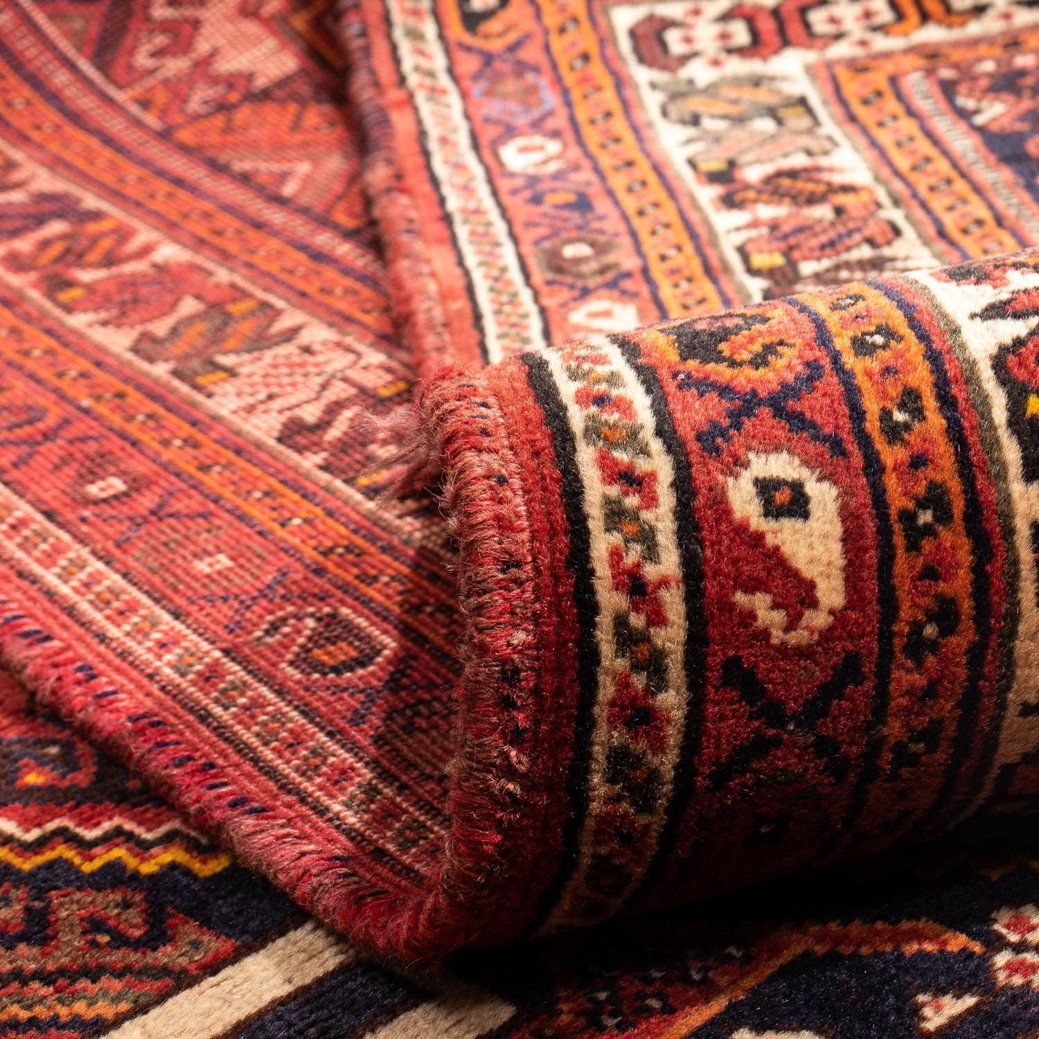 Alfombra persa - Nómada - 322 x 225 cm - rojo oscuro