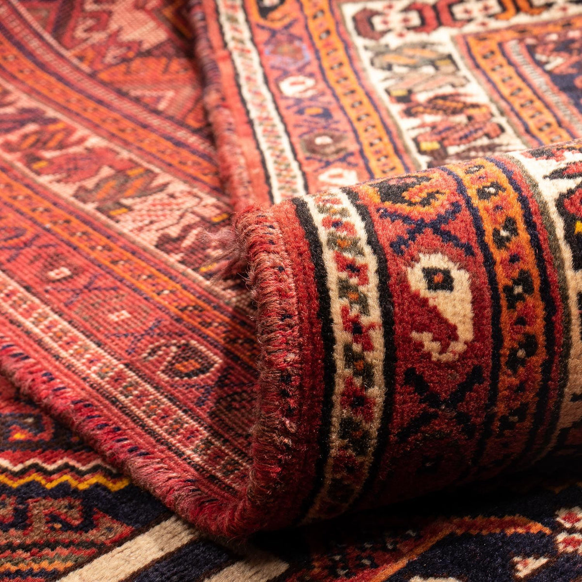 Alfombra persa - Nómada - 322 x 225 cm - rojo oscuro