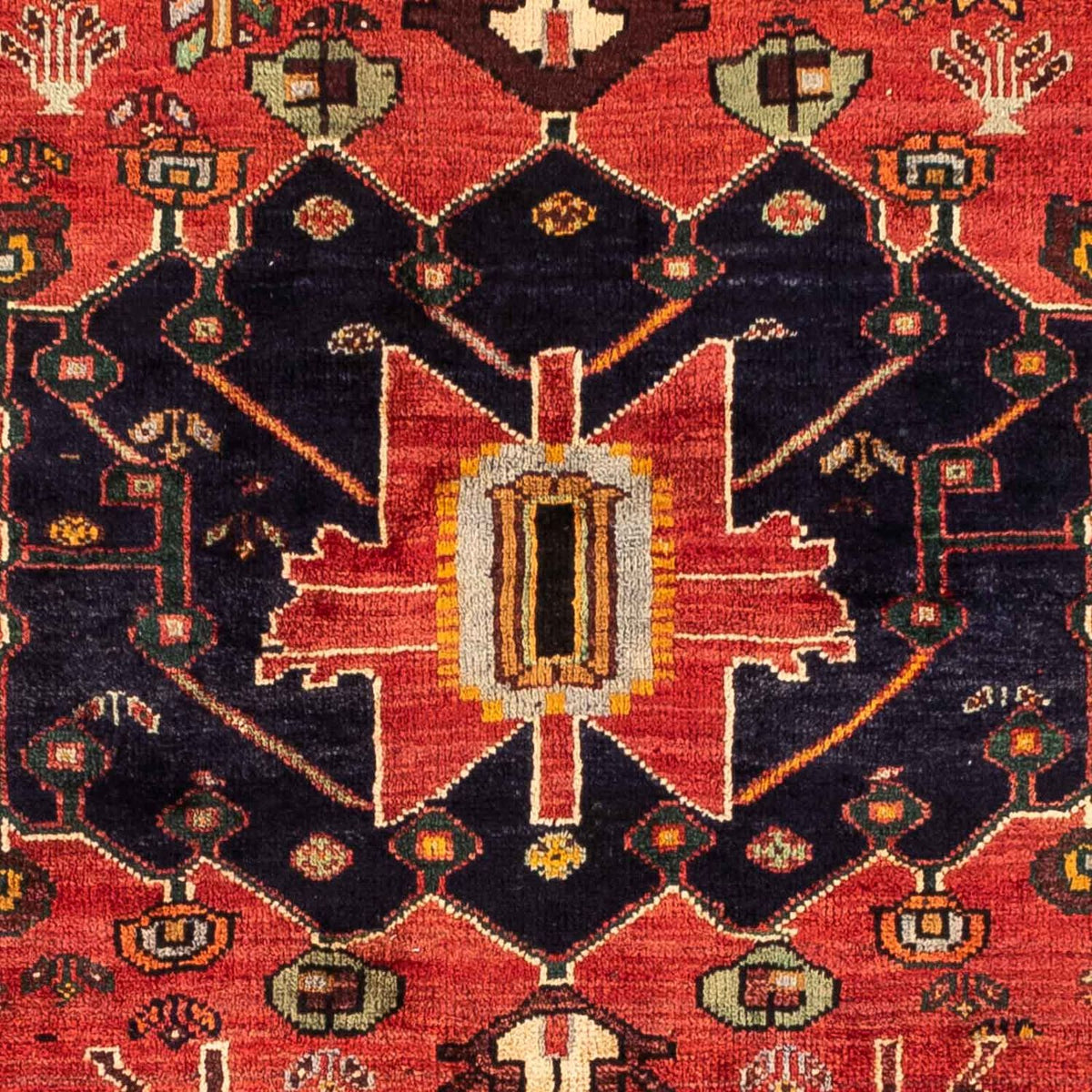 Alfombra persa - Nómada - 265 x 182 cm - rojo oscuro