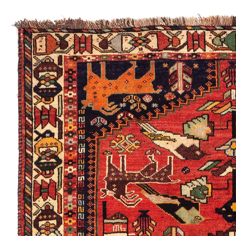Alfombra persa - Nómada - 265 x 182 cm - rojo oscuro