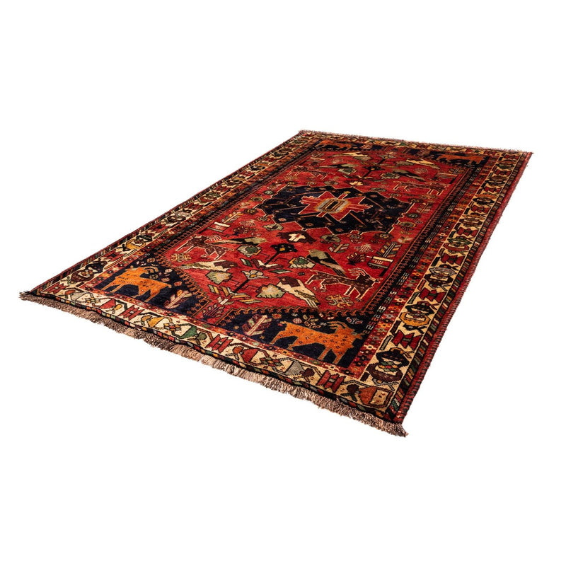 Alfombra persa - Nómada - 265 x 182 cm - rojo oscuro