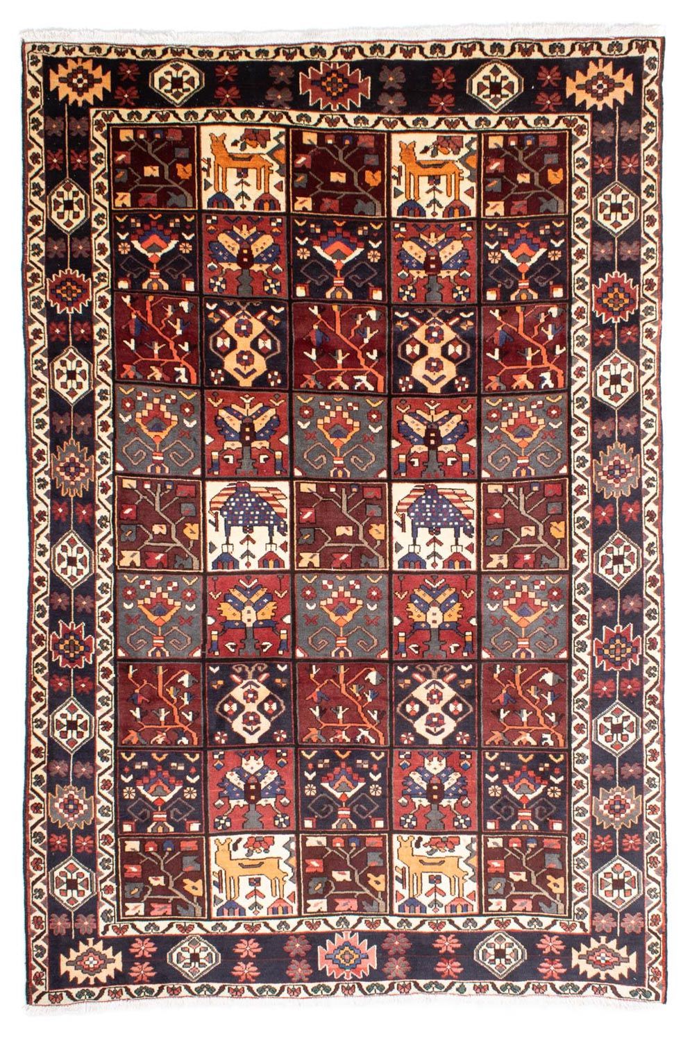 Alfombra persa - Nómada - 305 x 210 cm - azul oscuro