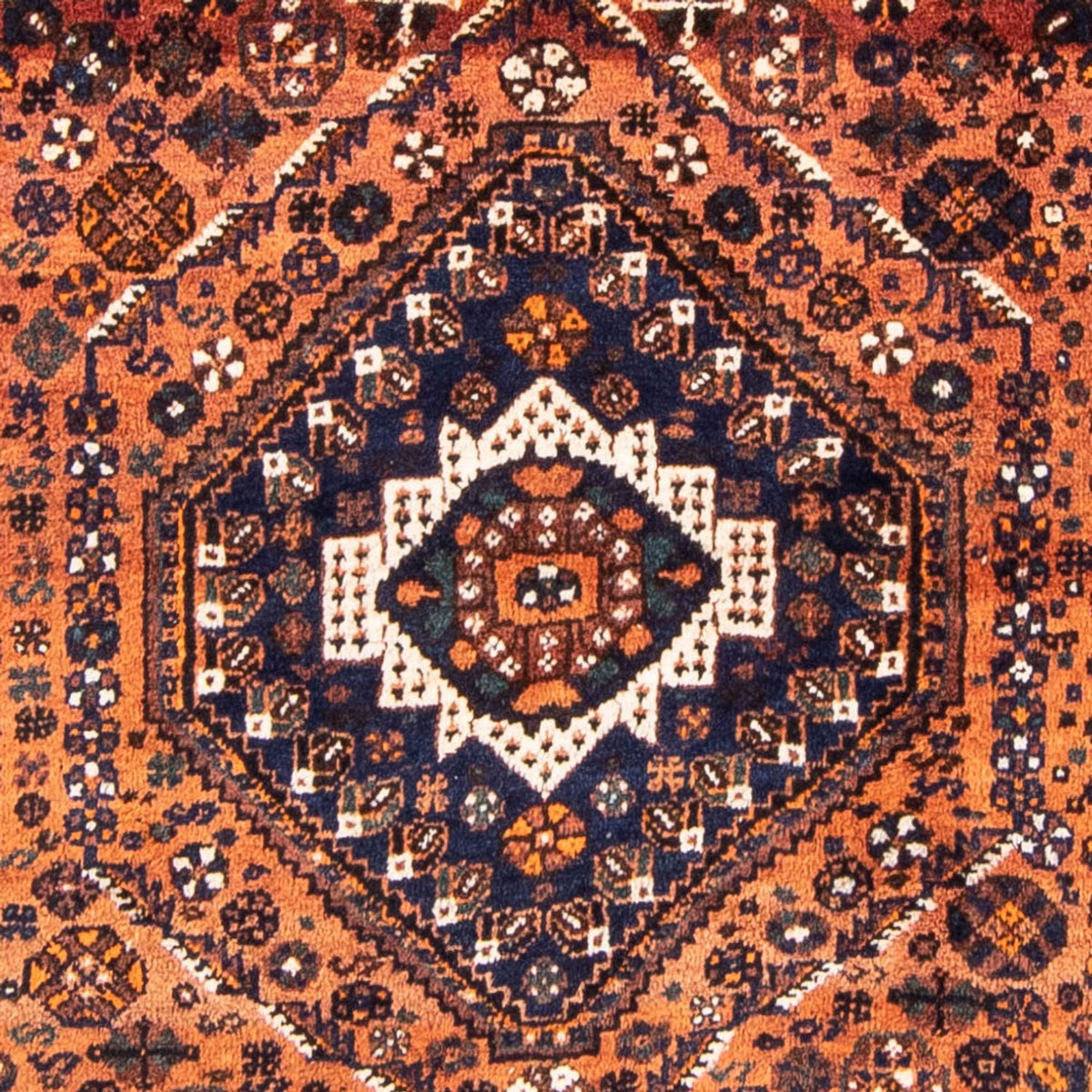 Alfombra persa - Nómada - 357 x 235 cm - azul oscuro